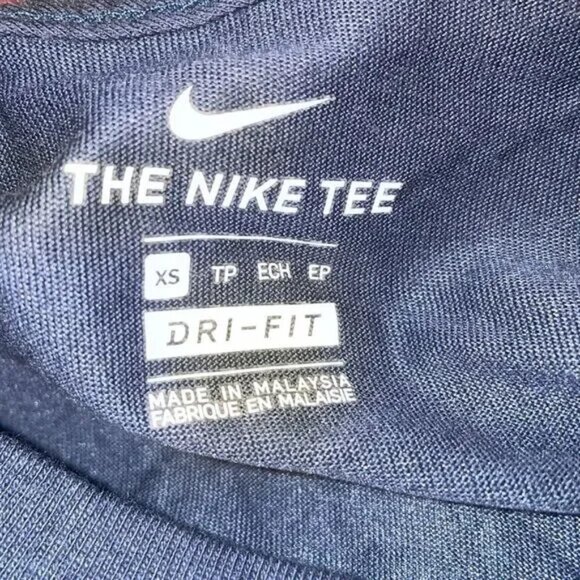 New with Tags Nike Dri Fit Cross Regionals cotton long sleeve T Women’s XS Navy - Picture 7 of 11